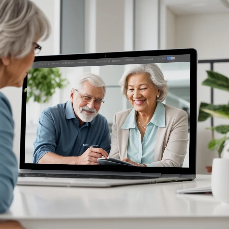 Senior citizen discussing insurance options with advisor